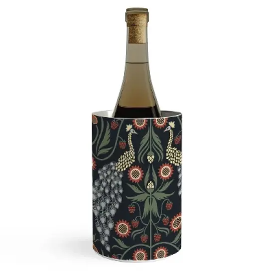Emanuela Carratoni Peacocks and Berries Wine Chiller - Deny Designs image {2}