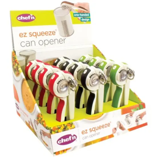 Chef'n EZSqueeze Assorted Stainless Steel Manual Can Opener (Case of 12) image {1}