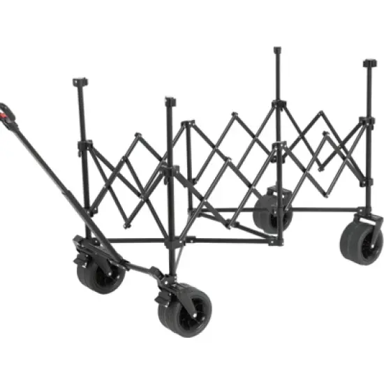 FATMOON Collapsible Wagon 220lbs with Big All-Terrain Wheels 300L Folding Utility Cart for Camping, Beach, Gardening & Shopping image {5}