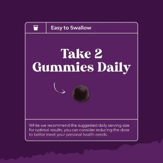 Super Iron Gummy, Chewable Iron Supplement for Women and Men with Vitamin C for Higher Absorption, Grape Flavor, Nature's Craft, 60ct image {5}