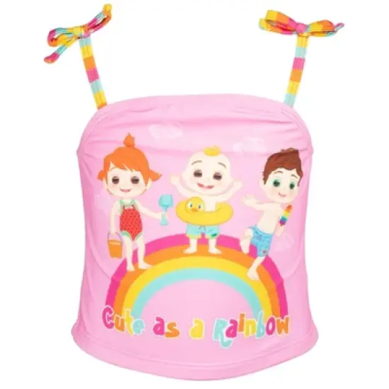 CoComelon Tomtom Yoyo JJ Girls Tankini Top and Bikini Bottom Swim Set Toddler image {3}