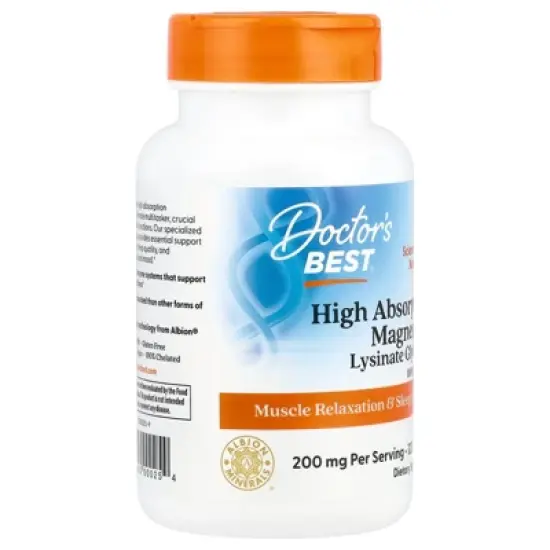 Doctor's Best High Absorption Magnesium, 120 Tablets, (100 mg per Tablet) image {3}