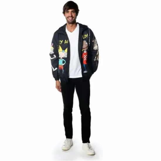 Members Only Men's Hey Arnold Nickelodeon Windbreaker Jacket image {4}