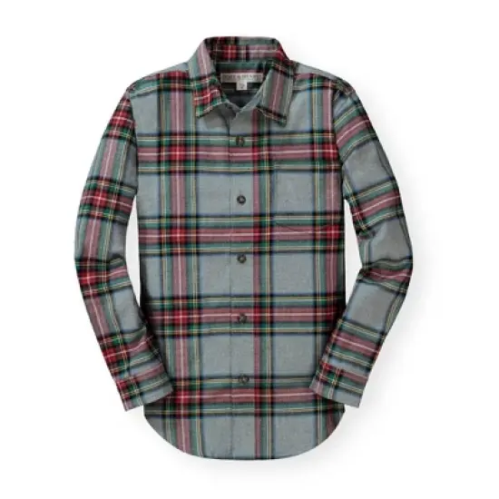Hope & Henry Boys' Brushed Cotton Button Down Shirt, Infant image {5}