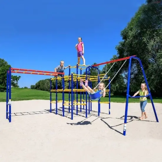Skywalker Trampolines ActivPlay Modular Jungle Gym with Swing Set and Monkey Bar image {4}