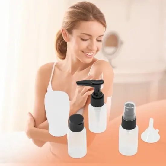 Unique Bargains Reusable Travel Accessories Bag Set 5 Pcs image {2}