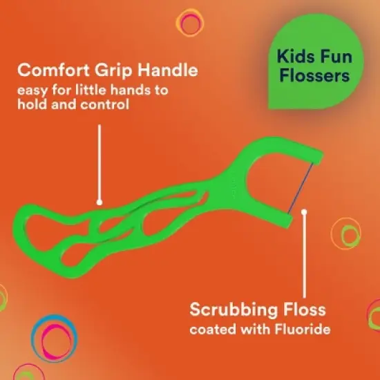 DenTek Kids' Fun Flossers Floss Picks - Wild Fruit - 90ct image {3}