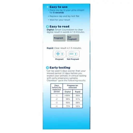 Clearblue Combo Pregnancy Tests - 10ct image {1}
