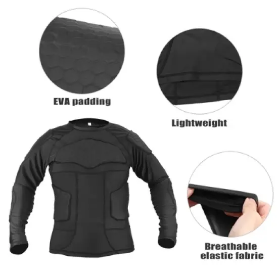Unique Bargains Bike Motorcycle Riding Full Body Armor Thorax Back Backbone Protector Black Size M image {2}