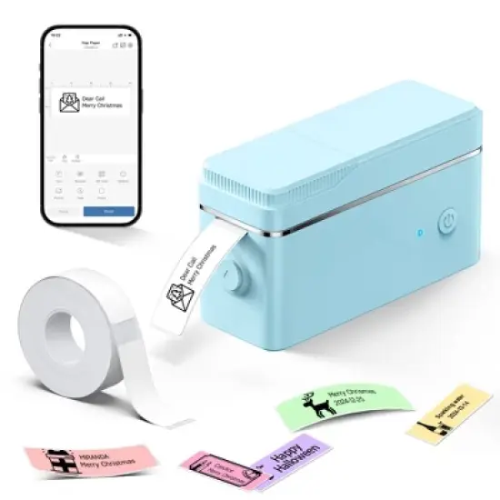 POLONO P31S Label Maker Machine with Tape, Portable Bluetooth Label Printer for Organizing Storage Office Home, with Multiple Templates image {7}