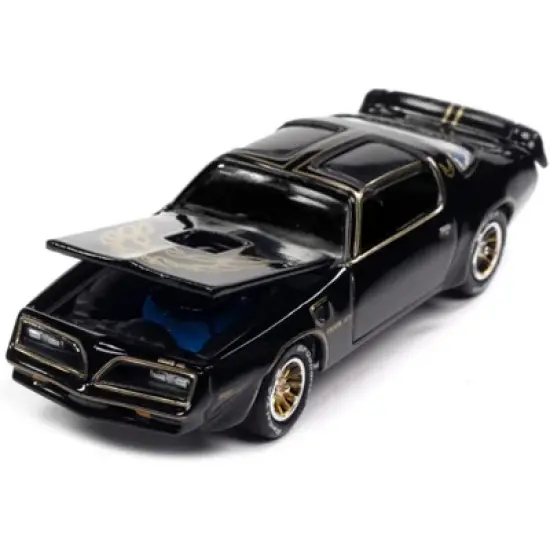 1977 Pontiac Trans Am Black w/Gold Eagle Graphic w/Token & Game Card Trivial Pursuit 1/64 Diecast Model Car by Johnny Lightning image {2}