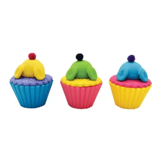 Geddes Cupcake Diving Pencil Sharpener and Eraser - 24 per box image {2}