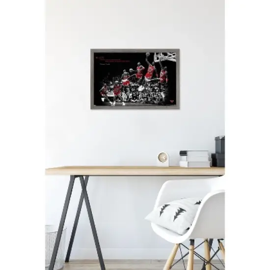 Trends International Michael Jordan - Fly Framed Wall Poster Prints image {5}