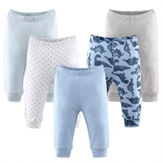 The Peanutshell Dinos and Dots 5-Pack Baby Pants image {11}