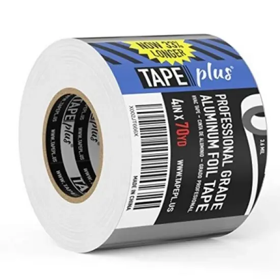 Tape Plus Professional Grade Aluminum Foil Tape - 4 Inch by 210 Feet (70 Yards) image {6}