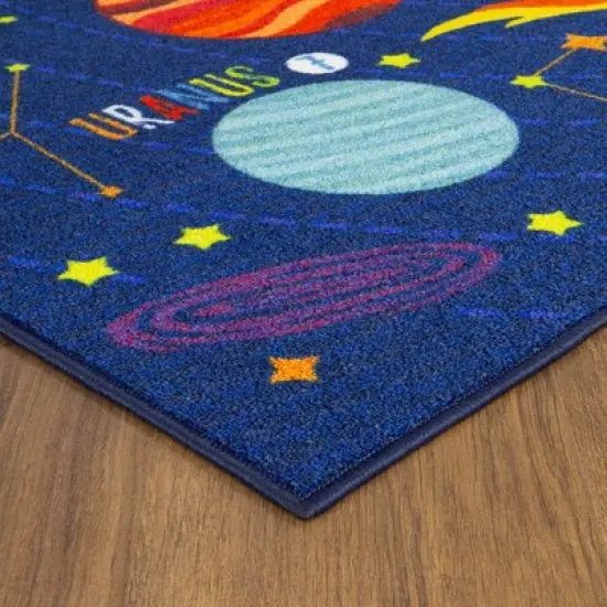 KC CUBS Boy & Girl Kids Outer Space Solar System Planets Educational Learning & Game Play Area Nursery Bedroom Classroom Rug Carpet image {6}