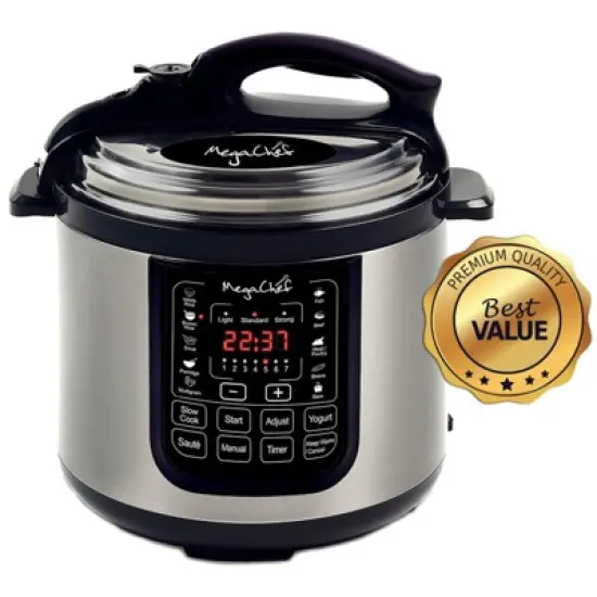 MegaChef 8 Quart Digital Pressure Cooker image {3}