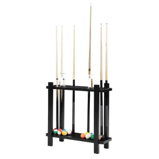 Hathaway Classic Floor Billiard Pool Cue Rack - Black image {1}