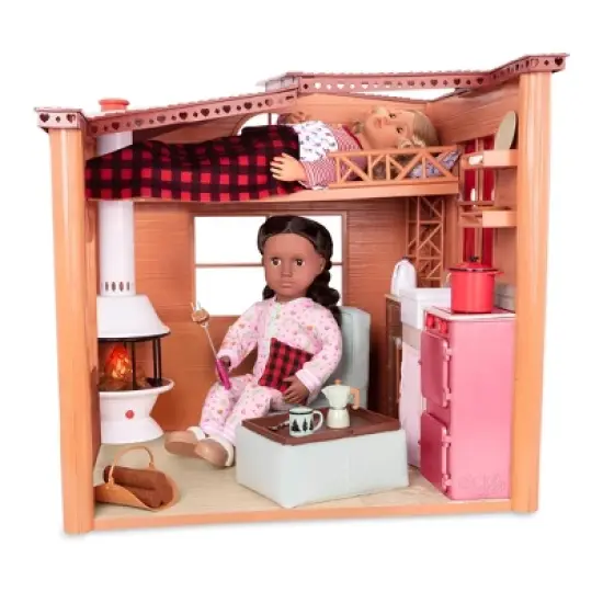 Our Generation Cozy Cabin Dollhouse Playset for 18" Dolls image {3}