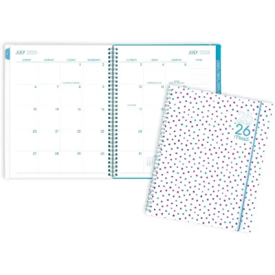 Mead Large 2025-2026 Monthly Color Pop White with Dots image {2}