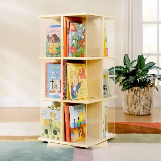 Guidecraft EdQ Rotating Book Display 3 Tier image {1}