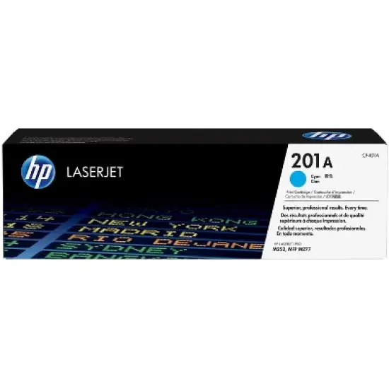 HP 201A Cyan Original LaserJet Toner Cartridge, ~1,330 pages, CF401A image {7}