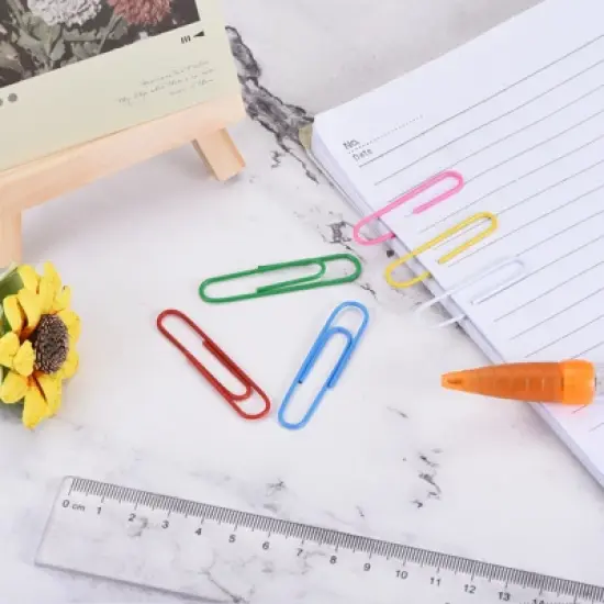 Unique Bargains Medium Size Metal Prevent Tearing Pages Home Office Paper Clip image {4}