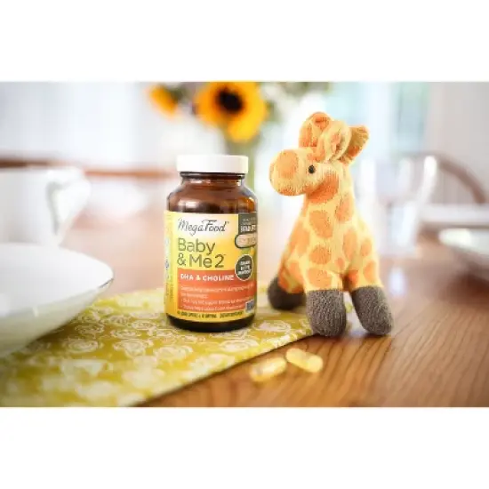 MegaFood Baby & Me 2 Prenatal Vegan DHA & Choline Capsules - 60ct image {3}