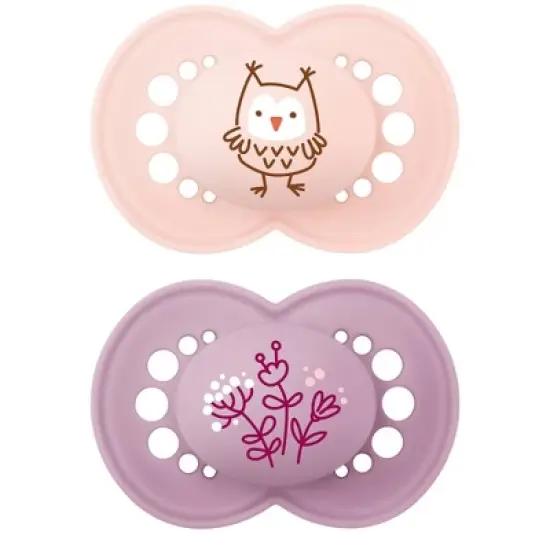 MAM Matte Original Deco Pacifier - 6+ Months - Girl - 2pc image {8}