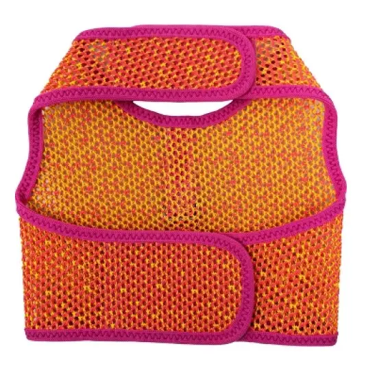 Doggie Design Active Mesh Dog Harness with Leash - Pink & Yellow image {1}