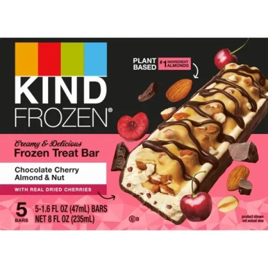 Kind Frozen Chocolate Cherry Almond & Nut Plant Based Frozen Treat Bars - 8oz/5ct image {6}
