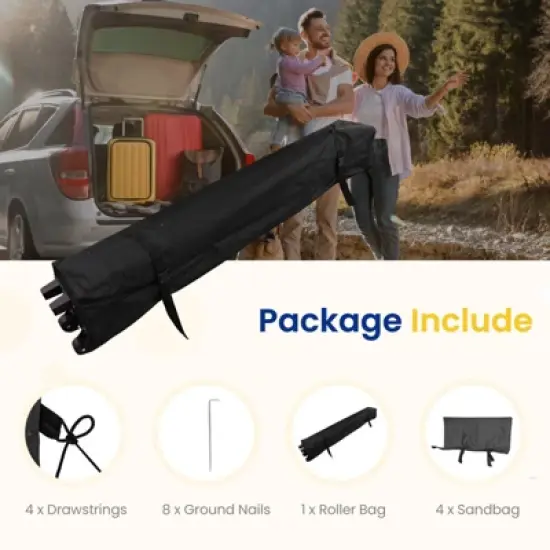 EROMMY 10 Ft. W x 10 Ft. D Metal Patio Gazebo, Pop up Canopy image {4}