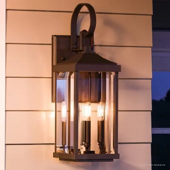 Urban Ambiance Luxury Colonial Outdoor Wall Light,  30-5/8" x 9-1/2",  Olde Bronze Finish, UHP1194 image {1}