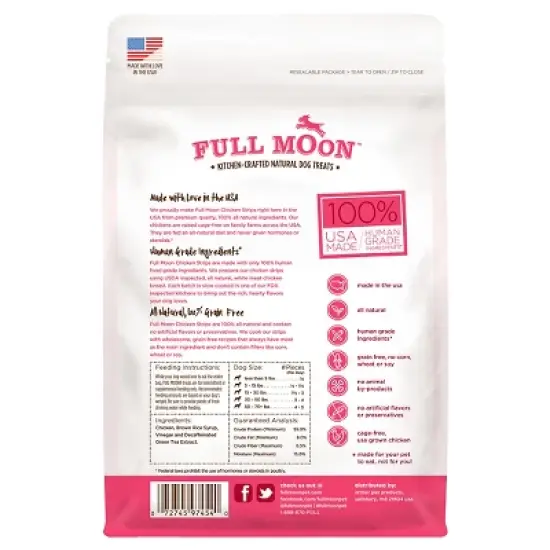 Full Moon Chicken Strips Jerky Dog Treats image {1}