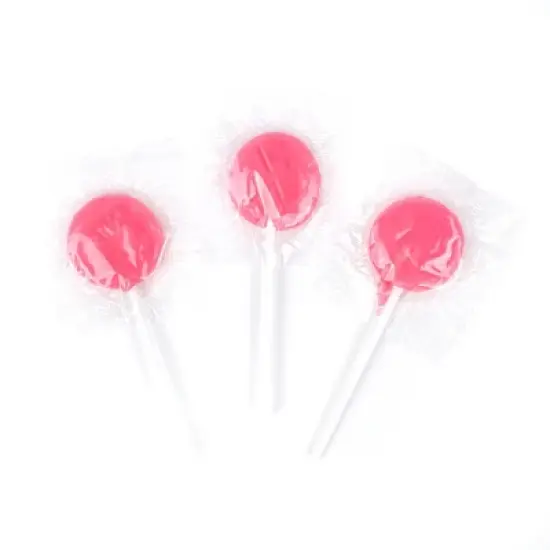 Just Candy Pink Flat Lollipops image {1}