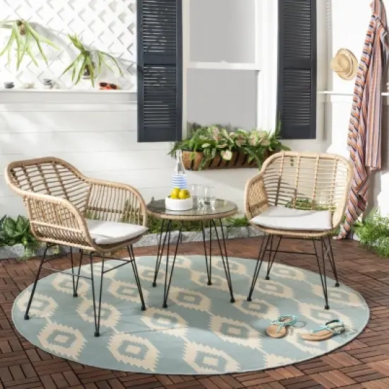 Alton 3 Piece Lounge Set - Indoor/Outdoor - PAT9004 - Safavieh image {9}