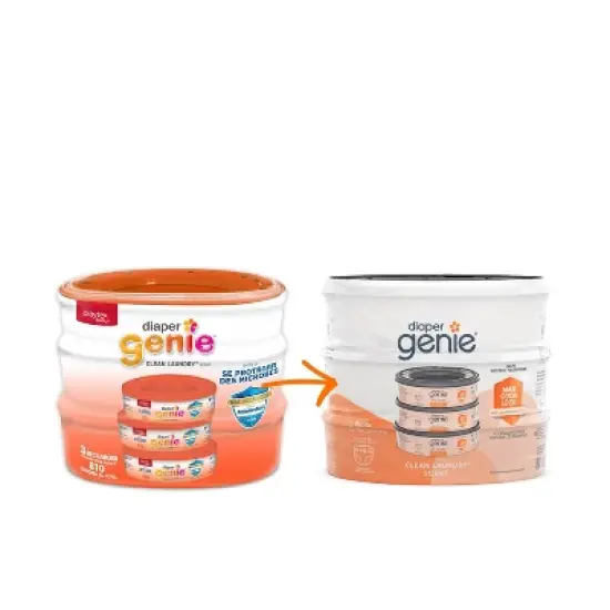 Diaper Genie Diaper Disposal Pail System Refill - Clean Laundry - 3pk image {5}