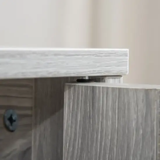 PawHut Furniture Stylish Dog Kennel, Wooden & Wire End Table with Lockable Door, Miniature Size Pet Crate Indoor Puppy Cage image {5}