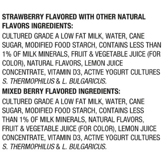 Danimals Strawberry & Mixed Berry Kids' Smoothies - 12ct/3.1 fl oz Bottles image {10}