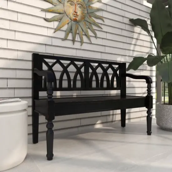 Farmhouse Wood Sitting Bench - Olivia & May image {19}