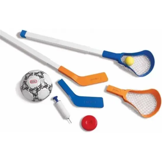 Little Tikes Easy Score Soccer Hockey and Lacrosse Toy Multi-Sports Set - 6pc image {2}