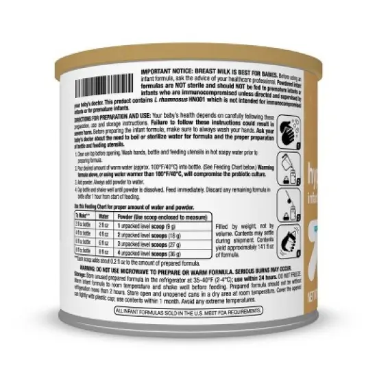 Hypoallergenic Powder Infant Formula - up & up&trade; image {6}