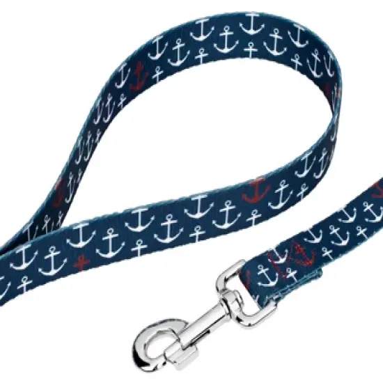 Country Brook Petz&reg; 1 Inch Anchors Away Dog Leash - 6 Foot image {1}