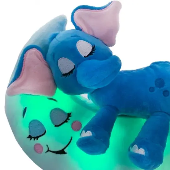 Happpy Nappers: Lullabrites Moon Pet - Elephant - Blue image {3}