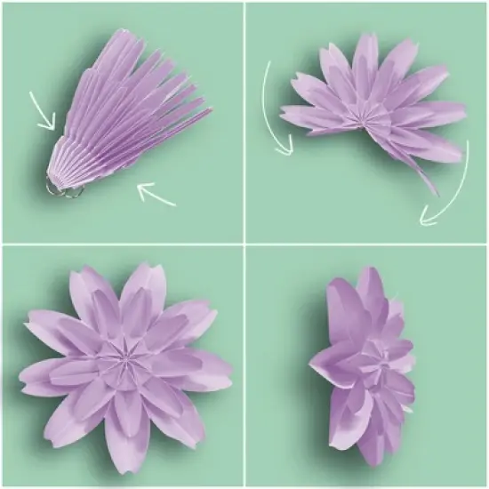 Teacher Created Resources&reg; Pastel Pop Paper Flowers, Pack of 4 image {2}
