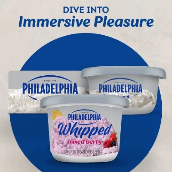 Philadelphia Mixed Berry Whipped Cream Cheese Spread - 7.5oz image {6}