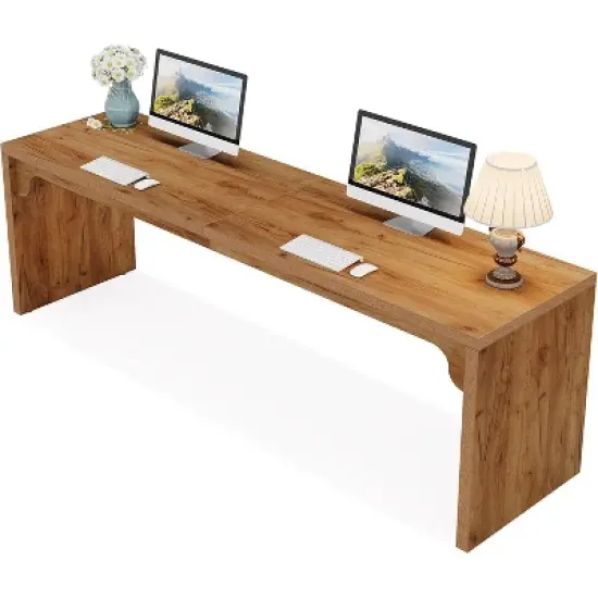 Tribesigns 78.7" Long Double Computer Desk Workstation for Home Office image {10}