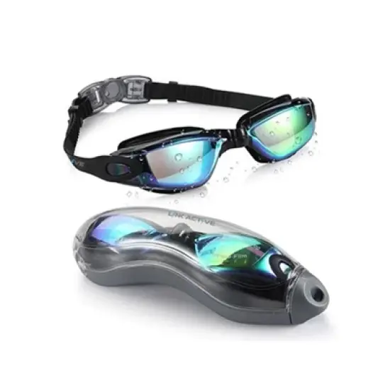 Link Active Swim Goggle With Fast Clasp Technology UV Protection Leak & Fog Proof Wide View Adult/Youth image {9}