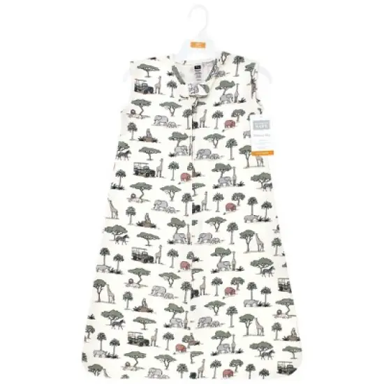 Hudson Baby Cotton Sleeveless Wearable Sleeping Bag, Sack, Blanket, Going On Safari image {1}