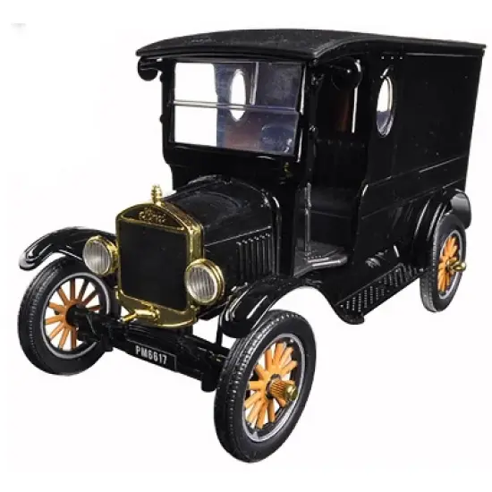 1925 Ford Model T Paddy Wagon Black 1/24 Diecast Model Car by Motormax image {1}